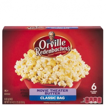 Orville Redenbacher Movie Theater Butter Microwave Popcorn (559.8g) 6 CLASSIC BAGS